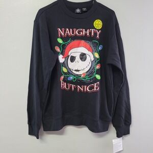 The Nightmare Before Christmas Jack Light Up Naughty But Nice Sweatshirt